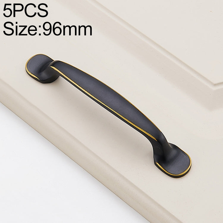 5 PCS 6226_96 American Style Black Brass Drawer Cabinet Handle
