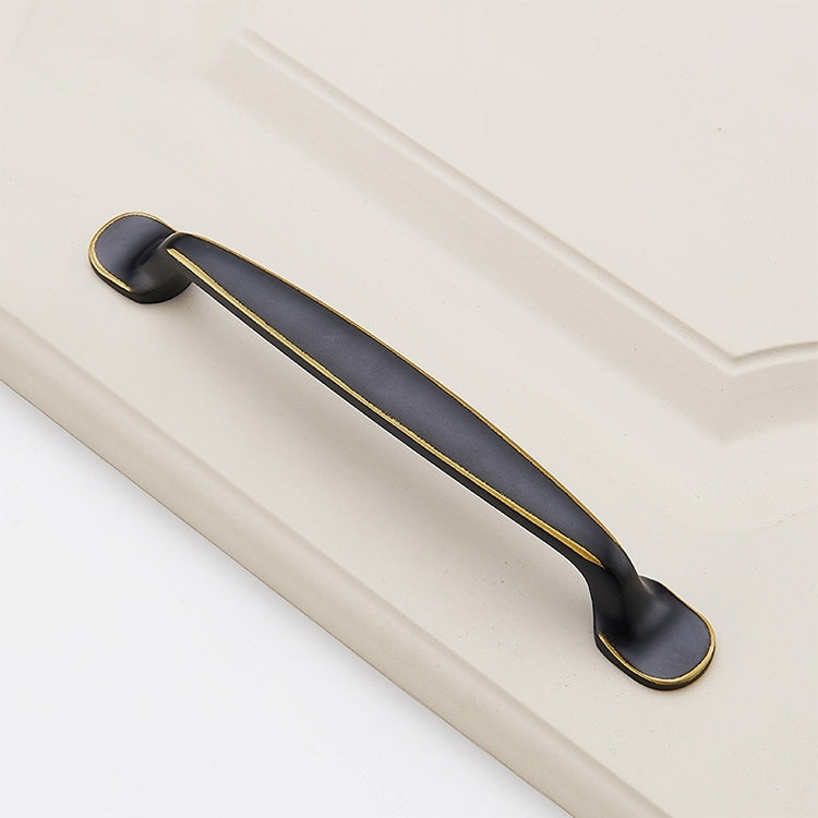 2 PCS 6552_128 American Style Black Brass Drawer Cabinet Handle