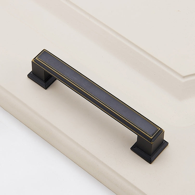 3 PCS 6609_96 American Style Black Brass Drawer Cabinet Handle