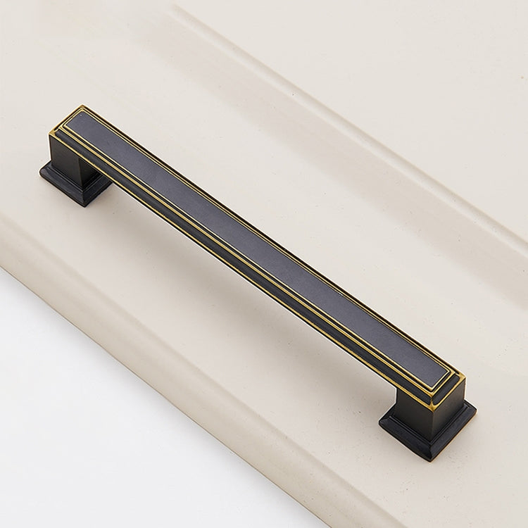 3 PCS 6609_128 American Style Black Brass Drawer Cabinet Handle