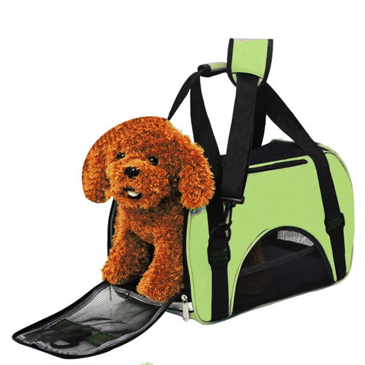 Waterproof Portable Pet Handbag Shoulder Bag for Cat / Dog and Other Pets Medium , Size:44*32*23cm(Green)