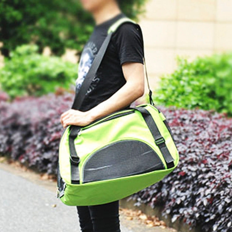Waterproof Portable Pet Handbag Shoulder Bag for Cat / Dog and Other Pets Medium , Size:44*32*23cm(Green)