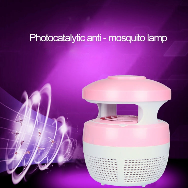 5W 6 LEDs No Radiation Mute Photocatalytic 7-blade Fan USB Mosquito Killer Lamp