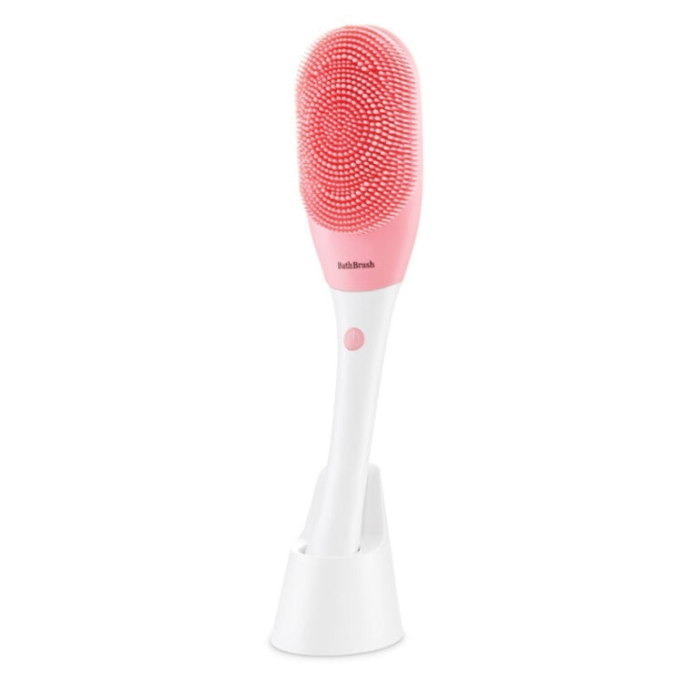 MD-008 Rechargeable Electric Waterproof Long-handled Silicone Bath Cleansing & Massage Brush