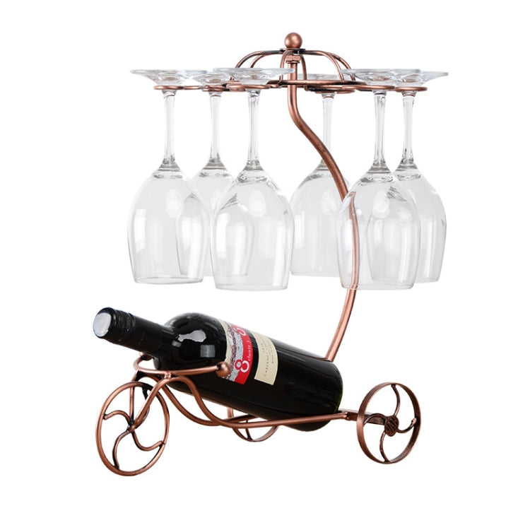 Dining Bar Wine Cabinet Fashion Creative Wrought Iron Decorations Six Wine Glasses Rack Wine Rack