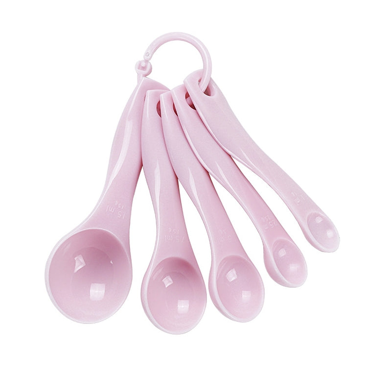 kn082 5 in 1 Plastic Measuring Spoon Kitchen Tool Set