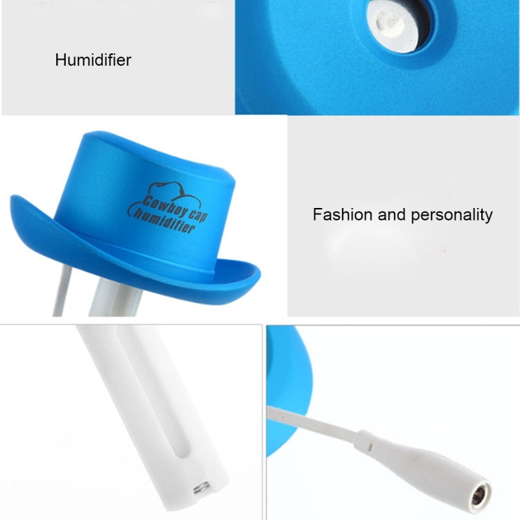 DC 5V USB Cowboy Cap Mini Humidifier Aromatherapy Air Purifier Humidifier for Office / Home Room / Car / Travel