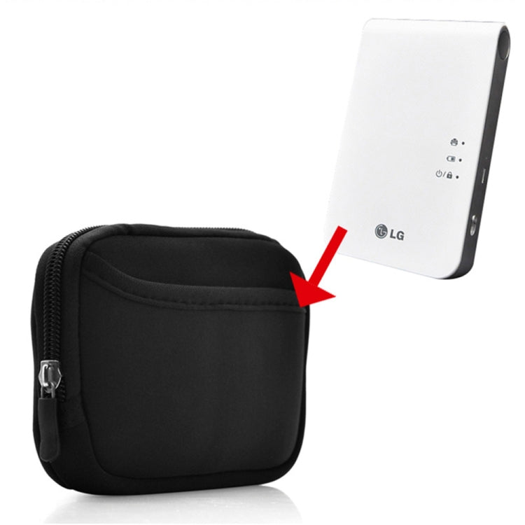 Neoprene Storage Bag for Pocket Printer PD261 PD233 PD238 PD239 PD251(Black)