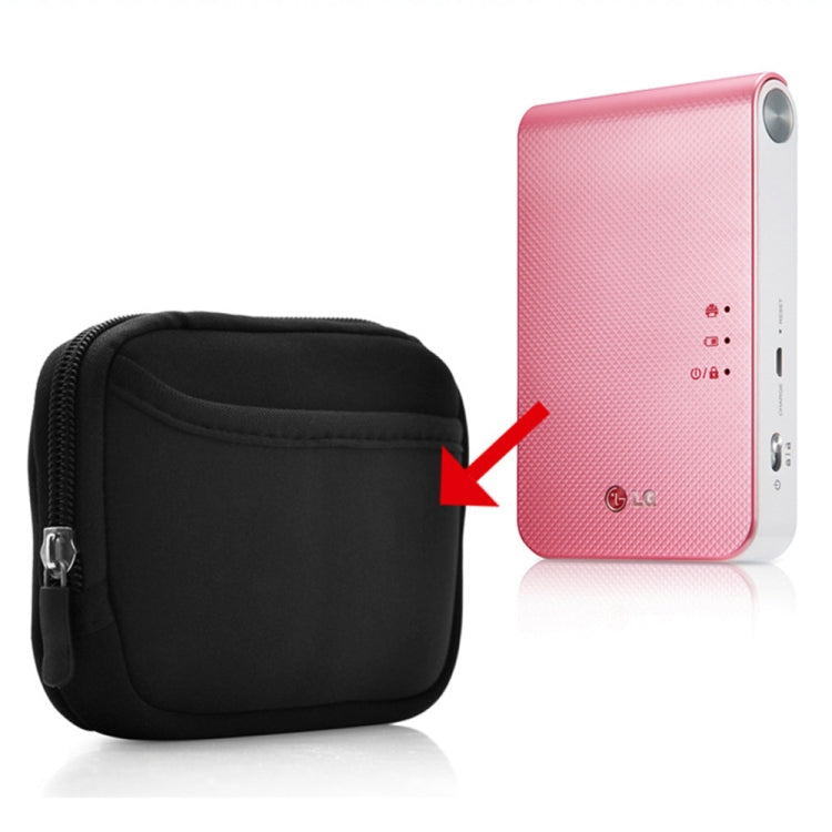 Neoprene Storage Bag for Pocket Printer PD261 PD233 PD238 PD239 PD251(Black)