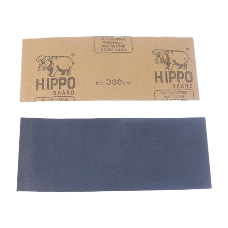 100 PCS Grit 80 Wet And Dry Polishing Grinding Sandpaper,Size: 23 x 9cm(Yellow)