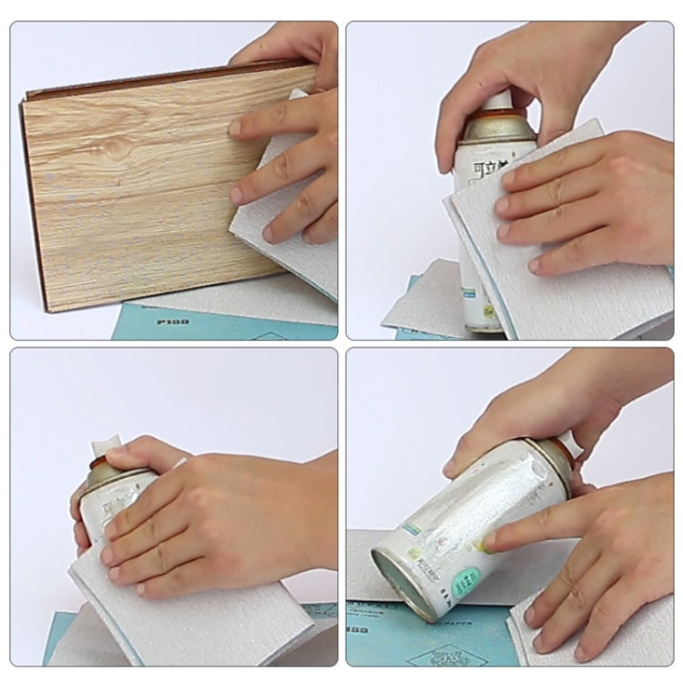 100 PCS Grit 60 Wet And Dry Polishing Grinding Sandpaper,Size: 23 x 9cm(Yellow)