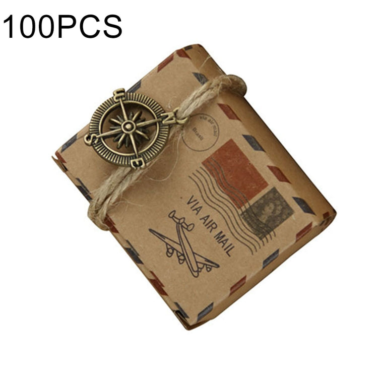 100 PCS European Wedding Retro Kraft Paper
