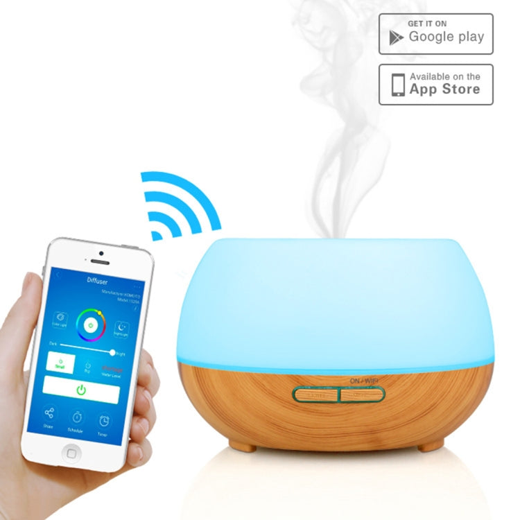 DT-1520YN 300ml Smart Wi-Fi Ultrasonic Aroma Diffuser Cool Mist Humidifier APP Remote Control Voice Control with Colorful LED Light and Auto Shut-off