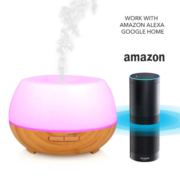 DT-1520YN 300ml Smart Wi-Fi Ultrasonic Aroma Diffuser Cool Mist Humidifier APP Remote Control Voice Control with Colorful LED Light and Auto Shut-off