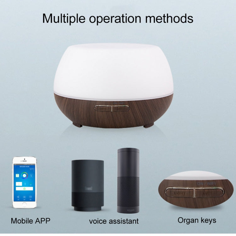 DT-1520YN 300ml Smart Wi-Fi Ultrasonic Aroma Diffuser Cool Mist Humidifier APP Remote Control Voice Control with Colorful LED Light and Auto Shut-off