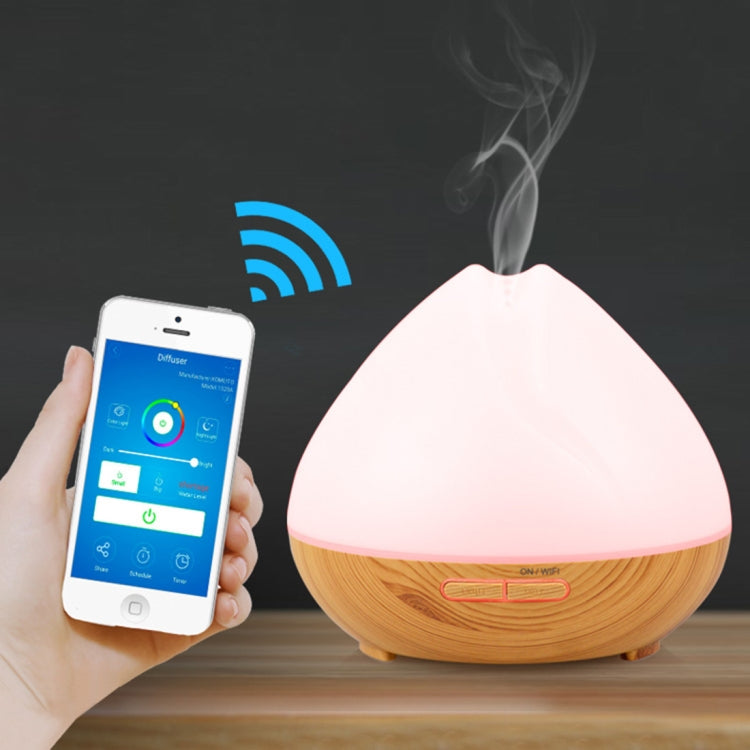 DT-1641YN 400ml Smart Wi-Fi Ultrasonic Aroma Diffuser Cool Mist Humidifier APP Remote Control Voice Control with Colorful LED Light and Auto Shut-off