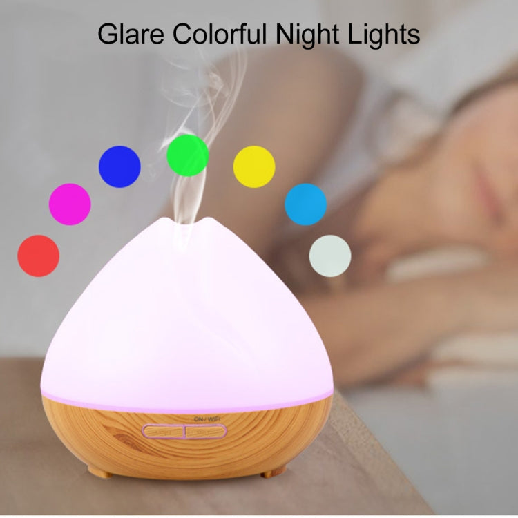 DT-1641YN 400ml Smart Wi-Fi Ultrasonic Aroma Diffuser Cool Mist Humidifier APP Remote Control Voice Control with Colorful LED Light and Auto Shut-off