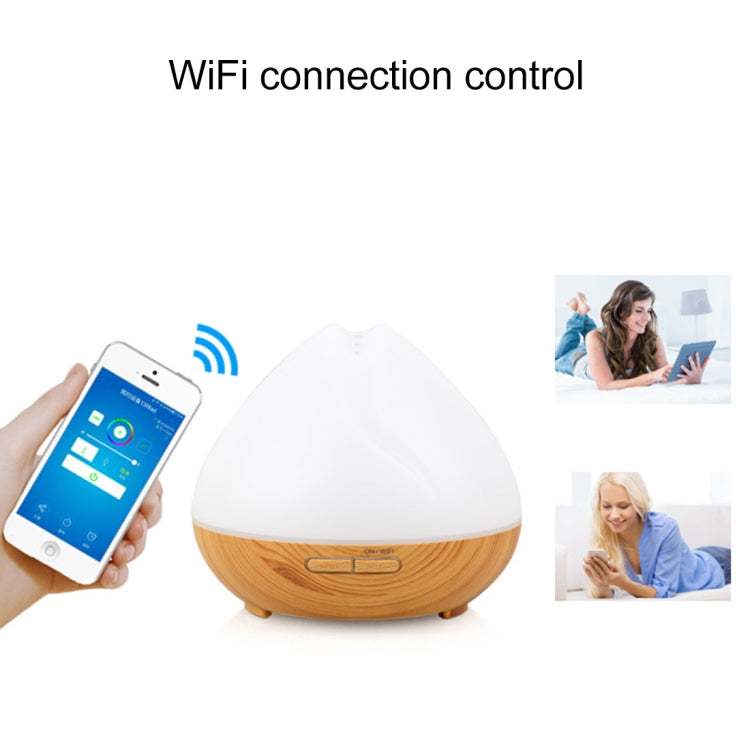 DT-1641YN 400ml Smart Wi-Fi Ultrasonic Aroma Diffuser Cool Mist Humidifier APP Remote Control Voice Control with Colorful LED Light and Auto Shut-off