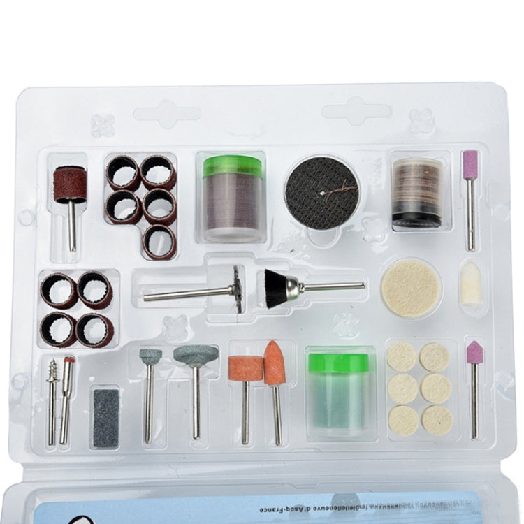 105 PCS Electric Grinder Accessories Set Grinding Head Double Mesh Slicing Sandpaper Ring Resin Slice Wool Grinding Head