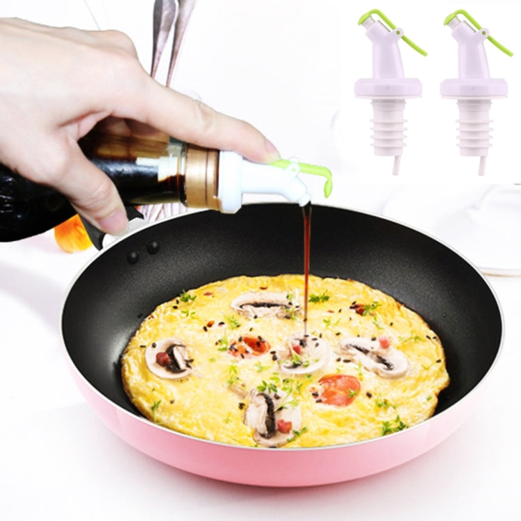 2 PCS Kitchen Leakproof Liquid Flavouring Oil Soy Sauce Vinegar Spice Jar Bottle Cap Anti Choking Drinking Bottle Milk Bottle Cover