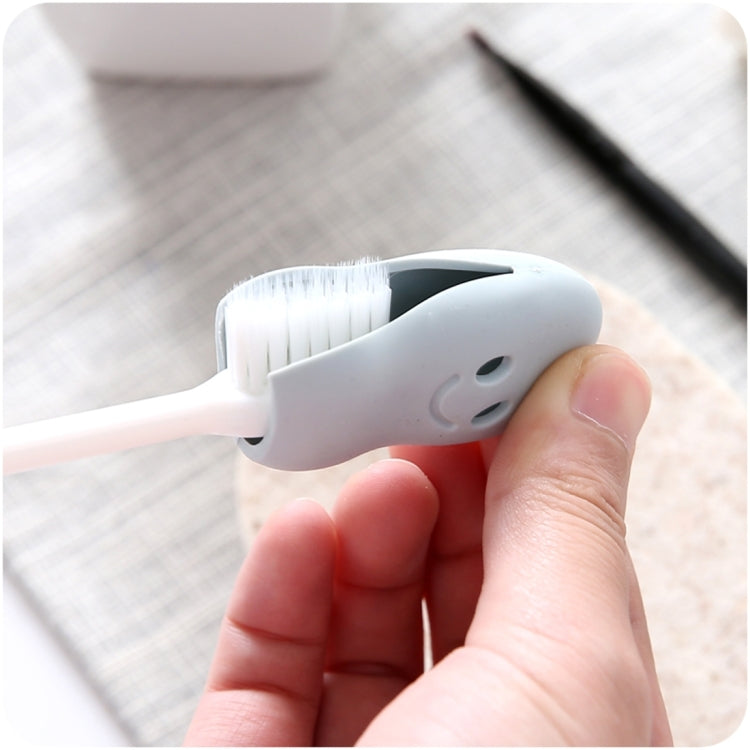 2 PCS Portable Travel Soft Silicon Toothbrush Head Protective Cover Cap Case, Random Color Delivery