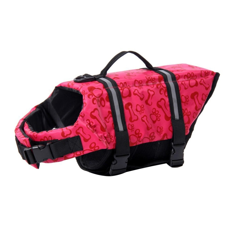 Pet Saver Dog Reflective Stripes Life Vest Jacket for Swimming Boating Surfing, Size: M