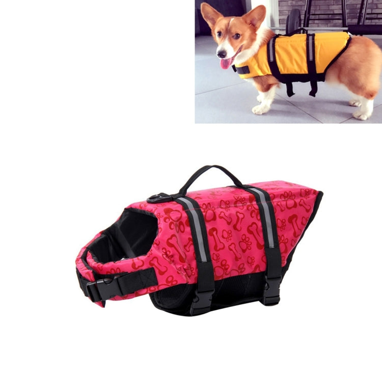 Pet Saver Dog Reflective Stripes Life Vest Jacket for Swimming Boating Surfing, Size: XL