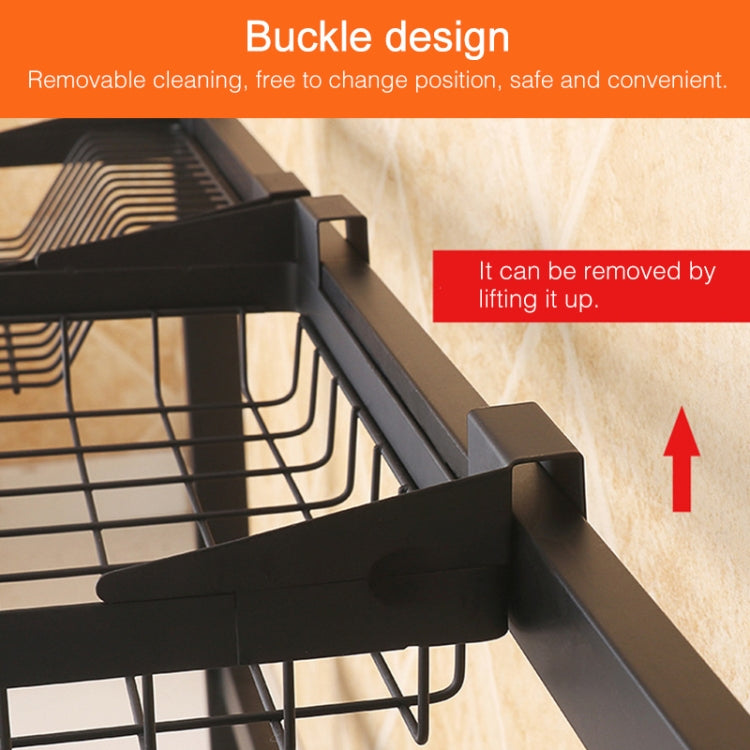 82cm Stainless Steel Kitchen Bowl Fruit Basket Knife Chopping Block Chopsticks Dish Drain Rack Storage Holder, Deluxe Version