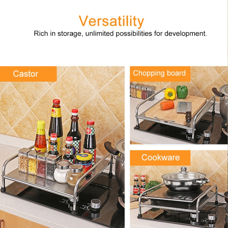 Stainless Steel Kitchen Induction Cooker Rack Storage Holder