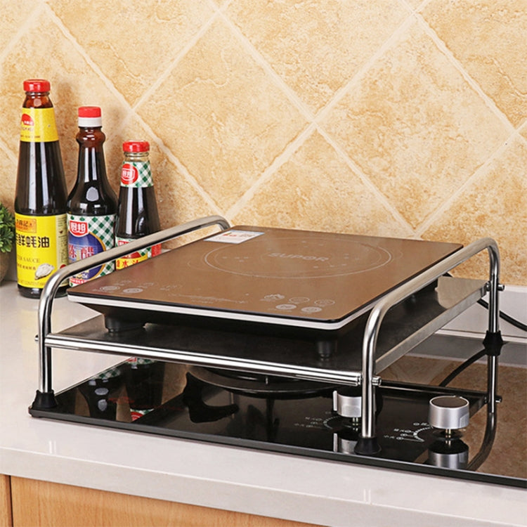 Stainless Steel Kitchen Induction Cooker Rack Storage Holder