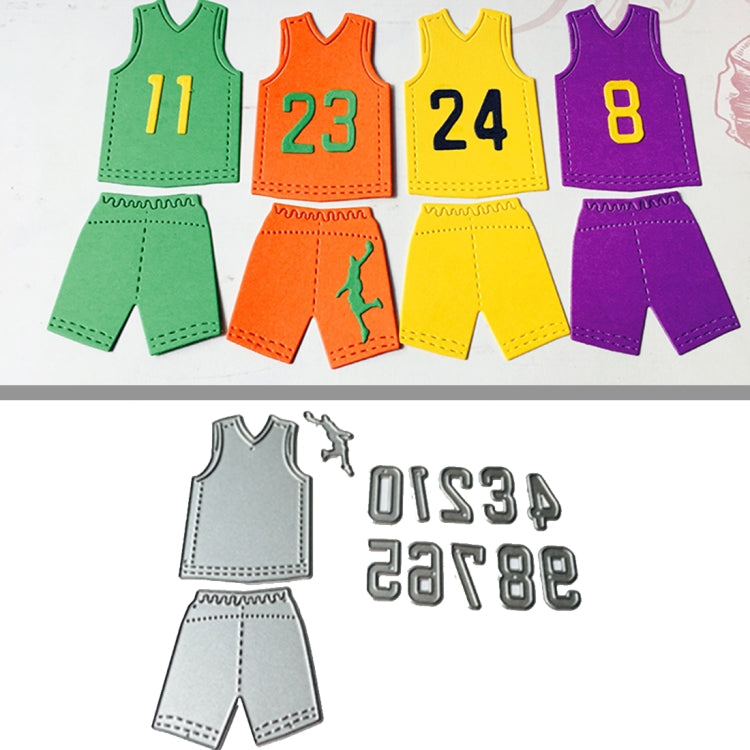 10 PCS DIY Scrap Booking Basketball Clothes Metal Cutting Dies