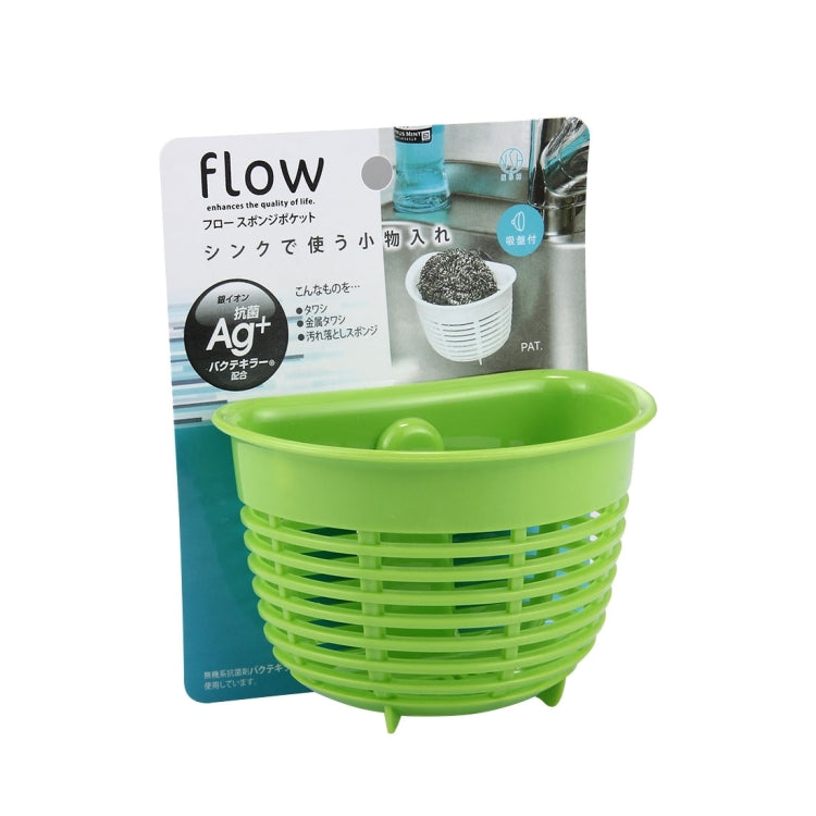 Kitchen Sink Bathroom Wall Hallowed Suction Cup Storage Rack, Random Color Delivery