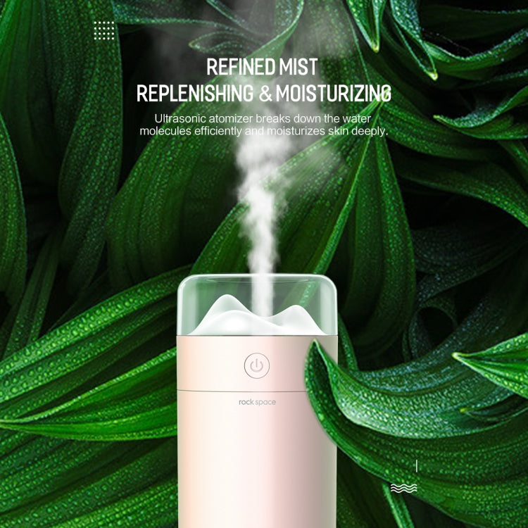 Rock Space WT-H6 Ultra-quiet Air Humidifier with Micro USB Port and Colorful LED Lights,Capacity 200ml