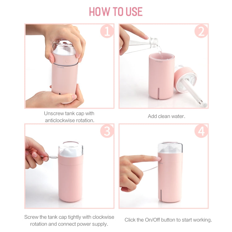 Rock Space WT-H6 Ultra-quiet Air Humidifier with Micro USB Port and Colorful LED Lights,Capacity 200ml