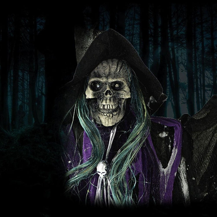 Halloween Voice Control Hanging Ghosts Electric Fun Animated Party Speaking Funny Ghost, Random Color Delivery