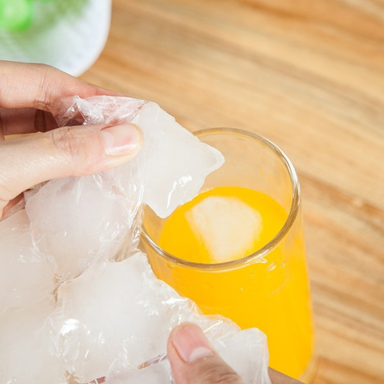 10 Package (100 PCS) DIY 24-Grid Ice Tray Drinking Tool Self-sealing Portable Disposable Ice Packs Ice Cube Bags Mold, Size: 30x19cm