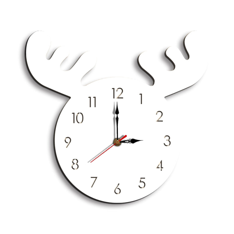 Deer Head Pattern Creative Living Room Decorative Wall Clock