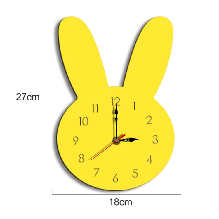 Rabbit Pattern Creative Living Room Decorative Wall Clock