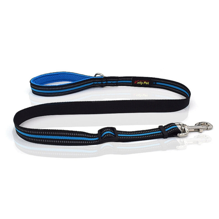 Pet Dogs Nylon Night Reflective Breathable Handheld Traction Lead Leash, Size: M, Adjustable Range: 2.5*(100-140cm)