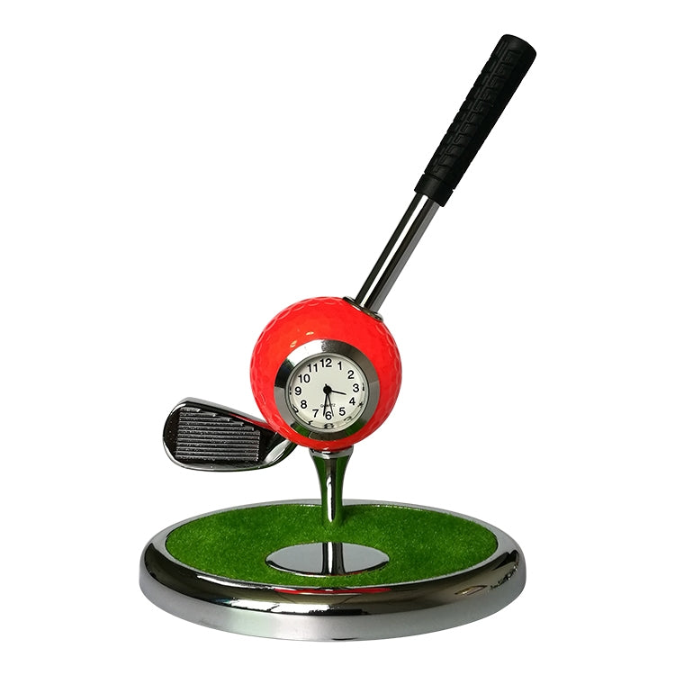 Metal Ball Pen Creative Golf Club Clock Iron Pen Holder