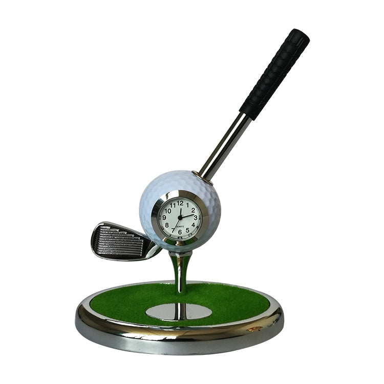 Metal Ball Pen Creative Golf Club Clock Iron Pen Holder