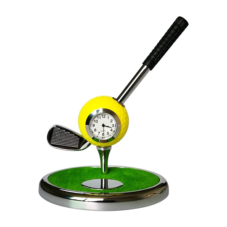 Metal Ball Pen Creative Golf Club Clock Iron Pen Holder