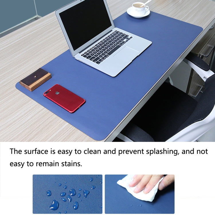 Multifunction Business Double Sided PU Leather Mouse Pad Keyboard Pad Table Mat Computer Desk Mat, Size: 80 x 40cm