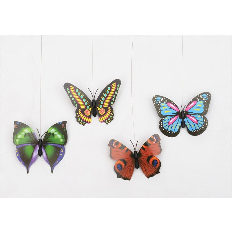 Electric Butterfly Flying Around The Flower Pet Cat Toy
