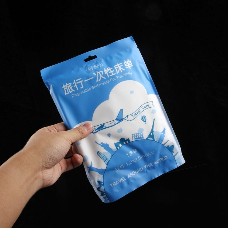 Portable Disposable Travel Nonwoven Bedsheet, Size: 1.2x2m