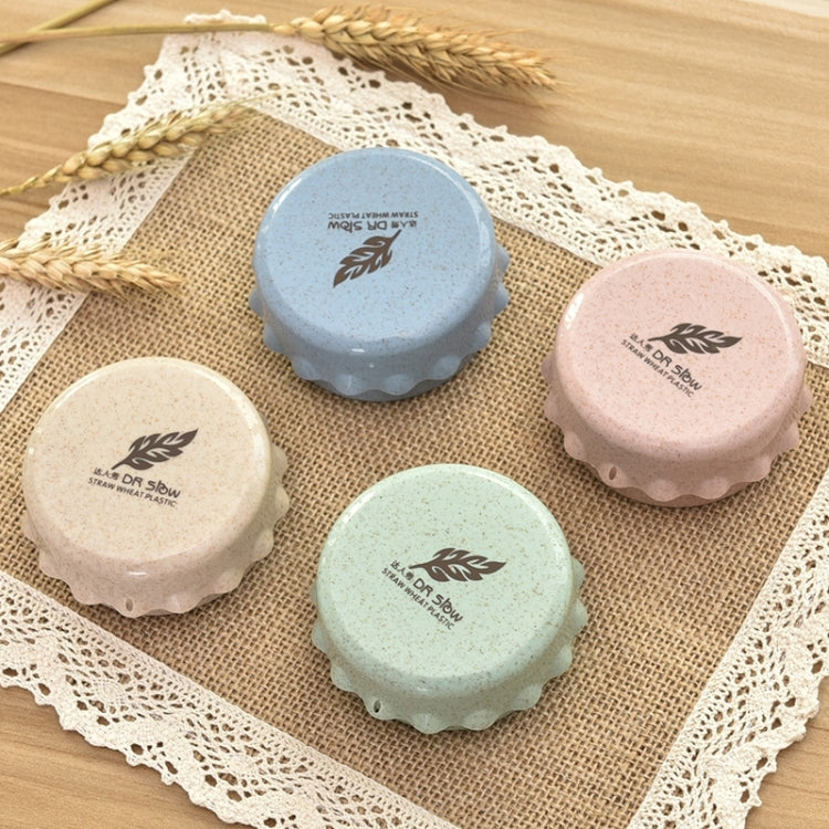 2 PCS 130ml Wheat Fiber + Plastic Telescopic Cup Portable Folding Travel Cup with Lid, Random Color Delivery