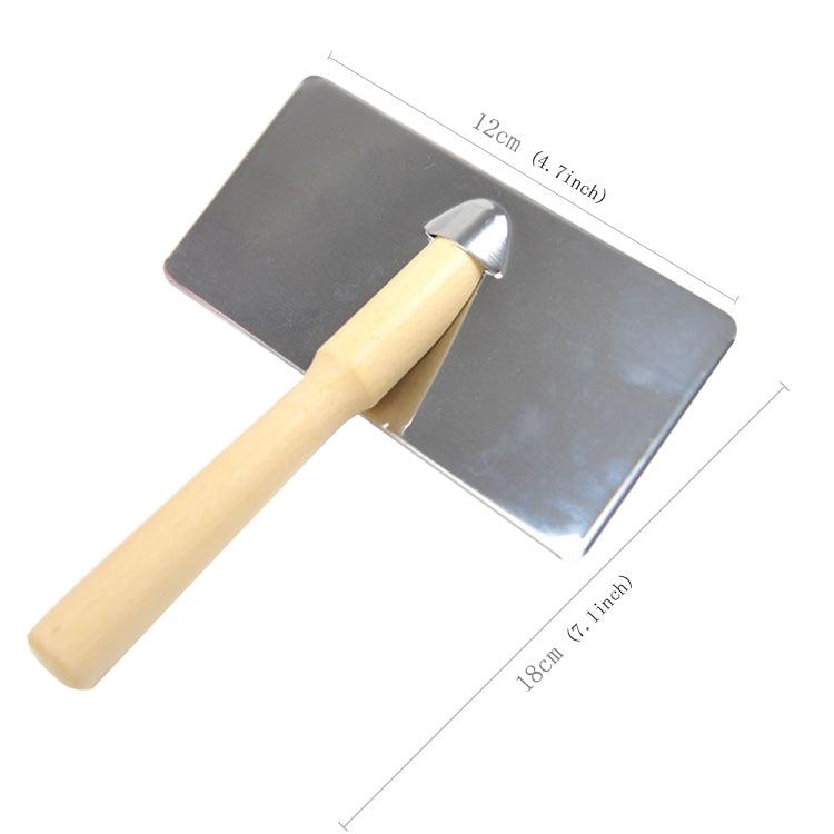 Soft Curve Needled Manual Bristles Grooming Cleaning Brush with Wood Handle for Pet, Size: XL, Random Color Delivery
