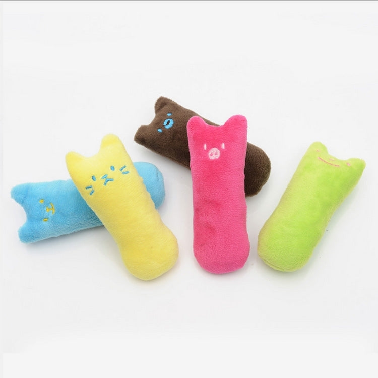 Cute Pet Cat Cotton Rope Thumb Toy Cat Scratch Natural Mint Catnip Toys, Random Color Delivery