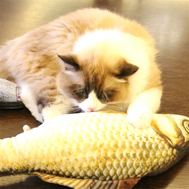 Simulation Fish Toy Funny Cat Toy Fish Stuff Scratching Post Board Toy, Small Size: 21.5 x 8.0 x 5.0cm