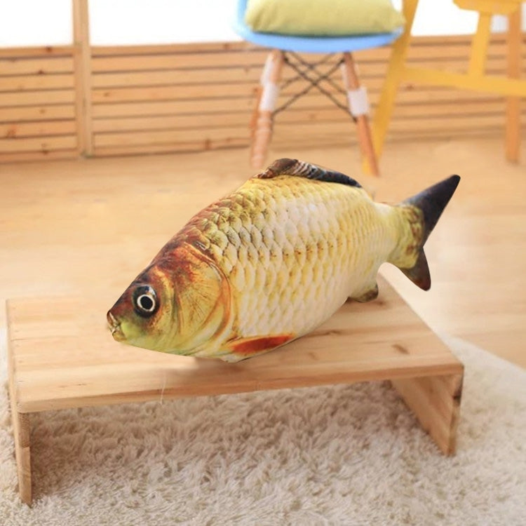 Simulation Fish Toy Funny Cat Toy Fish Stuff Scratching Post Board Toy, Middle Size: 41.0 x 13.5 x 9.0cm